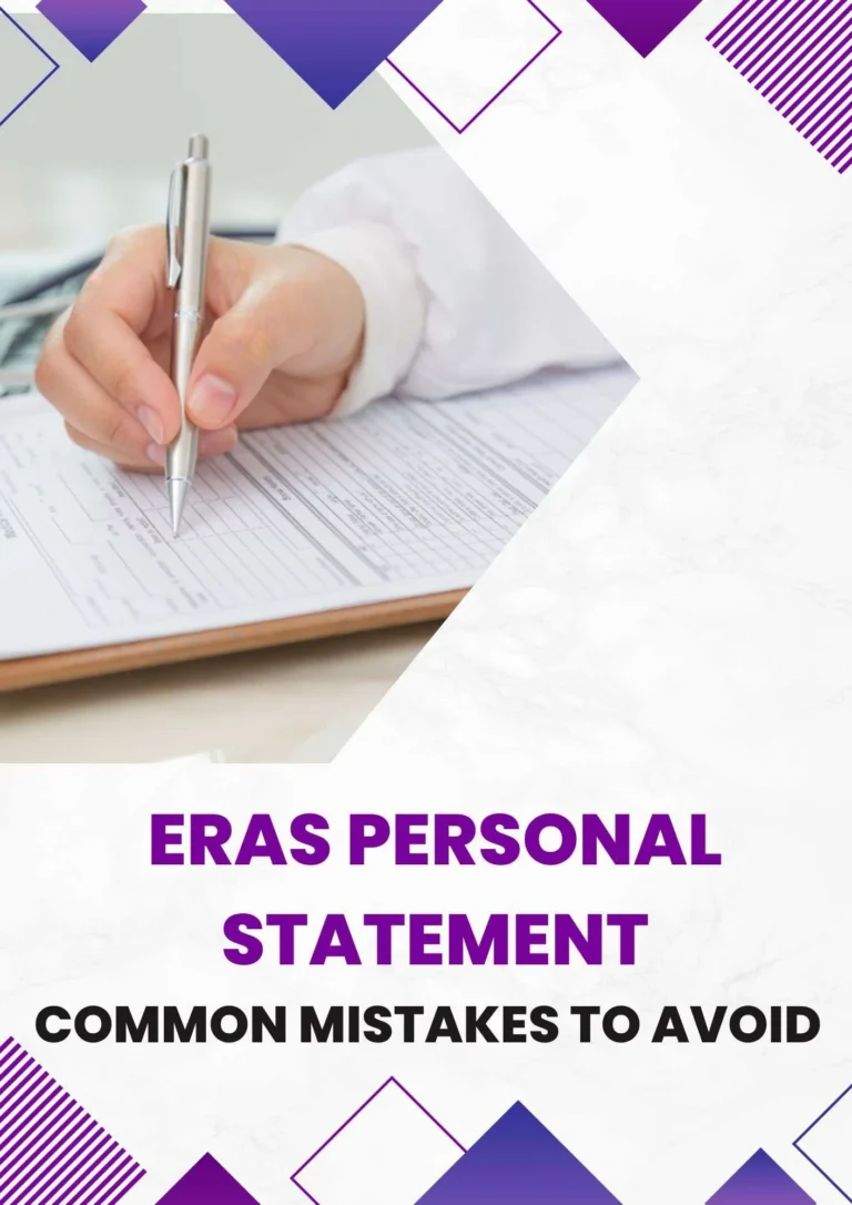Common Mistakes to Avoid in Your Personal Statement for ERAS
