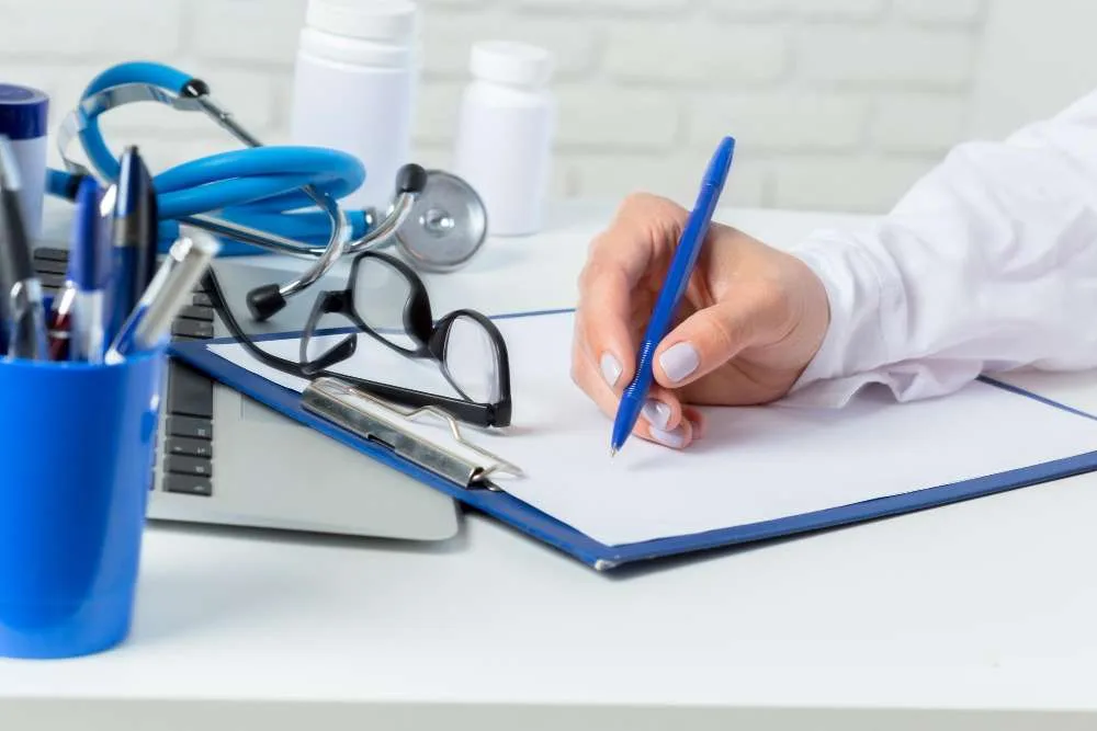 Medical student preparing ERAS application documents