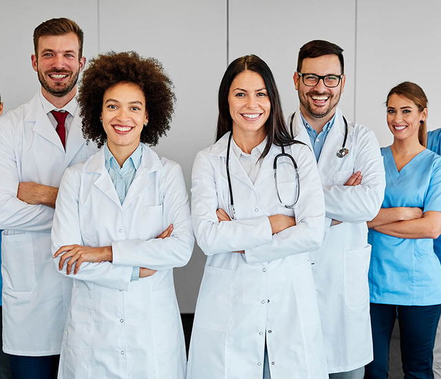 Differential Diagnosis teaching team standing together